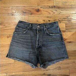 Agolde black/grey wash Jean shorts
